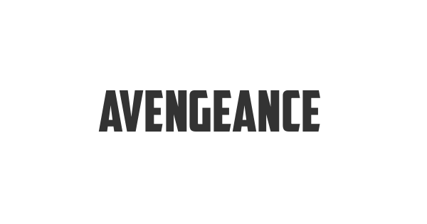Avengeance Heroic Avenger font thumb